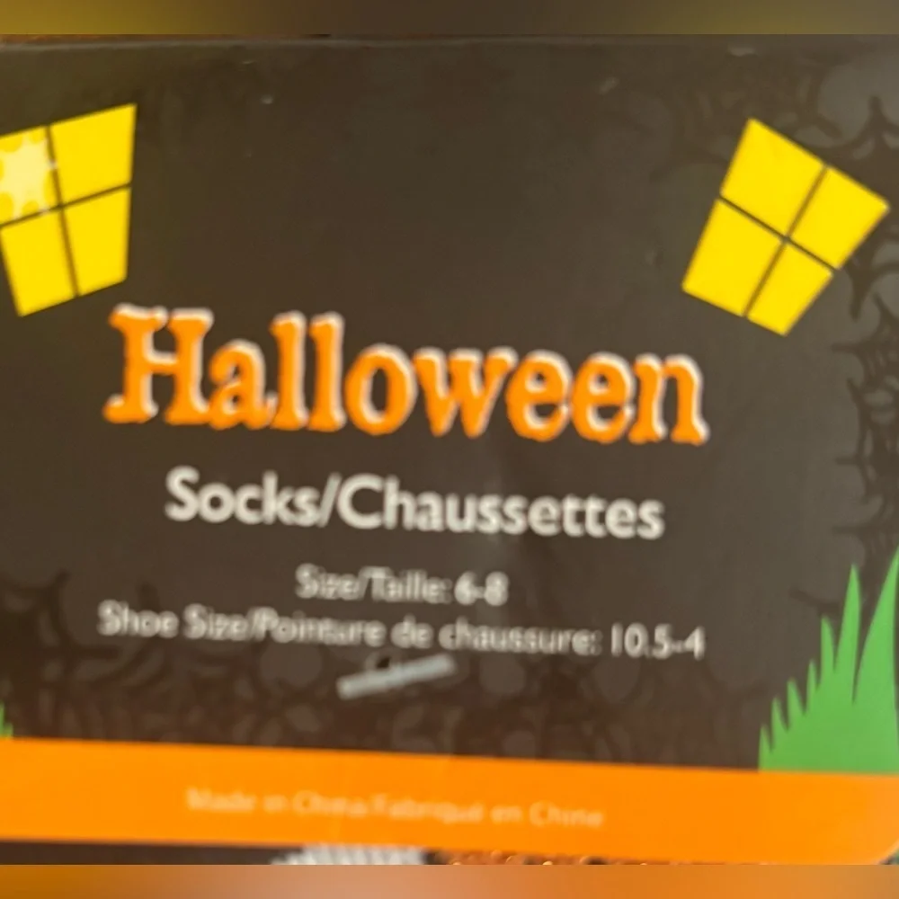 Halloween socks bundle 6 pairs girl youth shoe size 10.5 or 10 1/2-4 NWT NEW